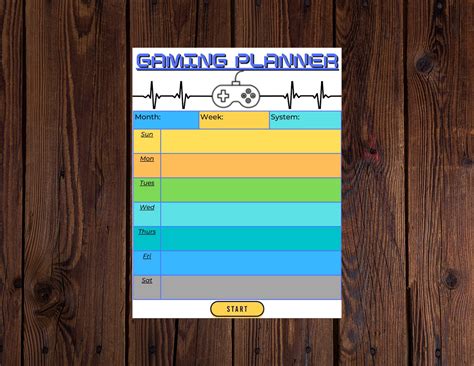 Game planner (10) .